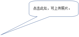 圆角矩形标注:点击此处,可上传照片。